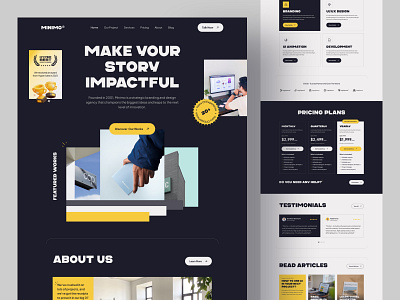 Digital Agency Website - MINIMO agency agency landingpage agency web agency web template agency website branding agency creative agency design design agency digital agency eliteflow landing page ui web design web ui webflow webflow template