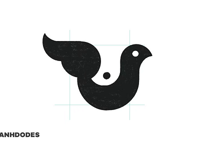 Negative Space Pigeons logomark design process cre: @anhdodes 3d animation branding design graphic design illustration logo logo design logo designer logoadoni logodesign minimalist logo minimalist logo design motion graphics negative space bird logo design ui