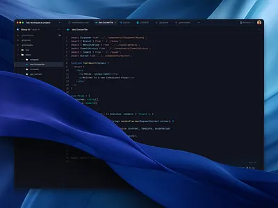 bloop - semantic code search interface UI UX design chatgpt code design kit design system developer interface product design regex search tools ui ux vscode web application web design