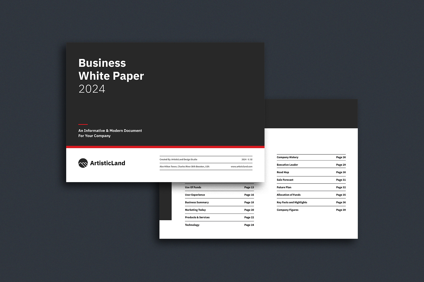 White Paper Template minimalist