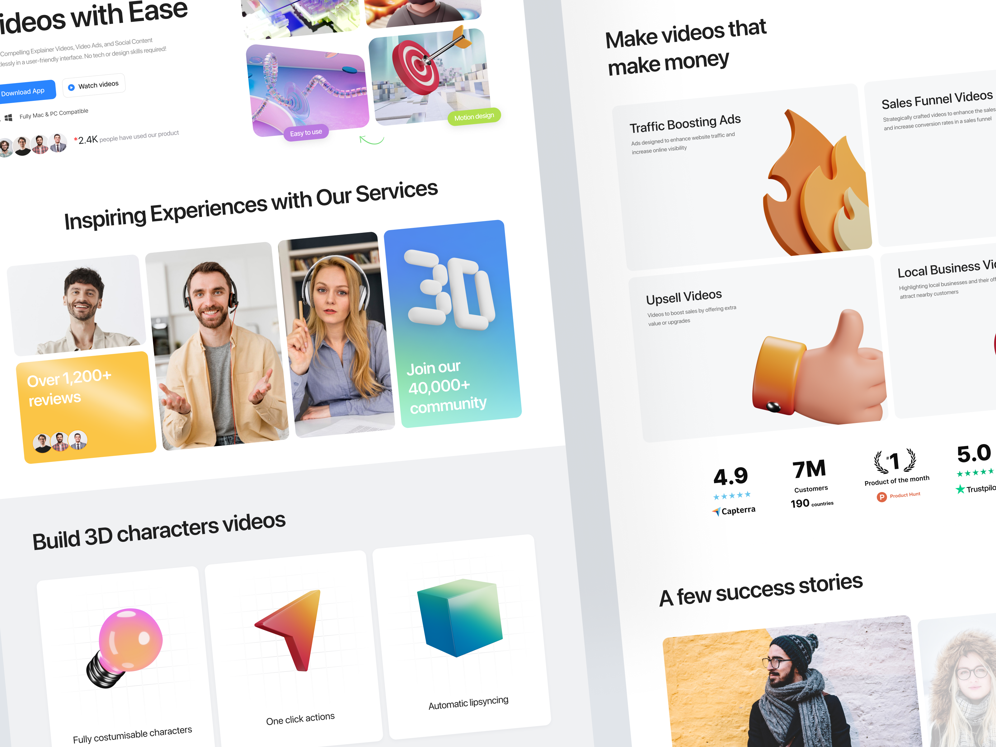 3Dstudio Saas Website Design ai saas editing website saas saas landing page saas uiux saas web saas website saas website design ui video editing tool web design