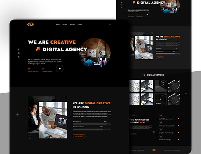 Creative Digital Agency Website agency creative website design design agency design studio digital homepage marketing minimal sass ui ux website