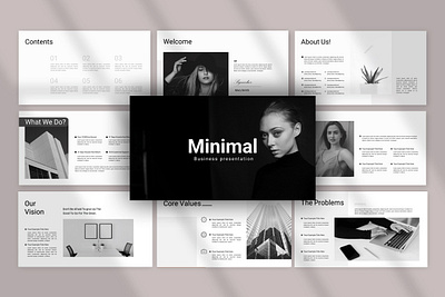 Minimal Presentation Template pitch deck