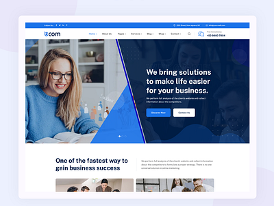 Bcom – Consulting Business WordPress Theme 5.0 best app landing wordpress theme best react js templates 2023 branding business consulting business design illustration ui wordpress wordpresstheme wprdpress theme