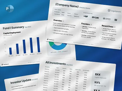 Quarterly LP Update Template for Fund Managers figma fund gradient investment investment fund investor investor update minimalist mockup pitch deck powerpoint powerpoint template ppt ppt template presentation presentation template presentations slides template venture capital