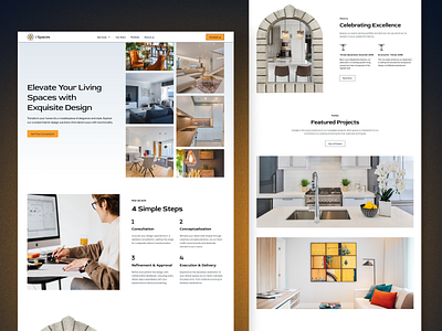 Interior Design Website ✨ interior design modern ui website