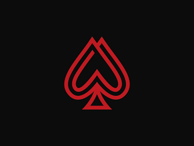 Double Spade ace bet blackjack brand branding cards casino double gambling game identity logo lucky player poker spade spades wager