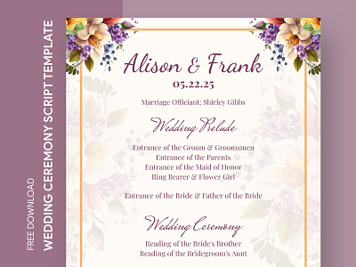 Casual Wedding Ceremony Script Free Google Docs Template casual ceremony ceremony script declaration of intent design docs flower free google docs templates free template free template google docs google google docs nuptials script template wedding wedding ceremony script wedding script wedding script design