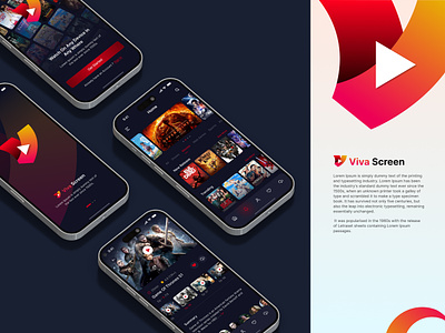 Viva Screen OTT Apps appdevelopment digitalmedia entertainment mobile apps onlinevideo ottapps screentime streaming ui uiux userexperience video streaming apps