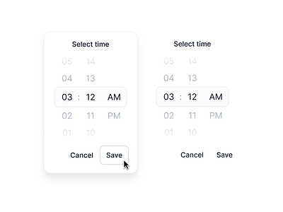 Time picker app creative design dropdown picker time time picker ui uiux user interface widgets