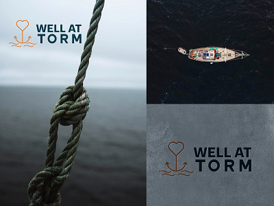 Logo Design for Well At Torm anchor blue brand branding design digital digital art friendly graphic design iconic identity branding logo logo design marine marine brand minimal minimalistic modern sea simple