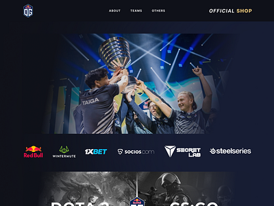 OG-Esport Re-Design figma re design revamp ui ux