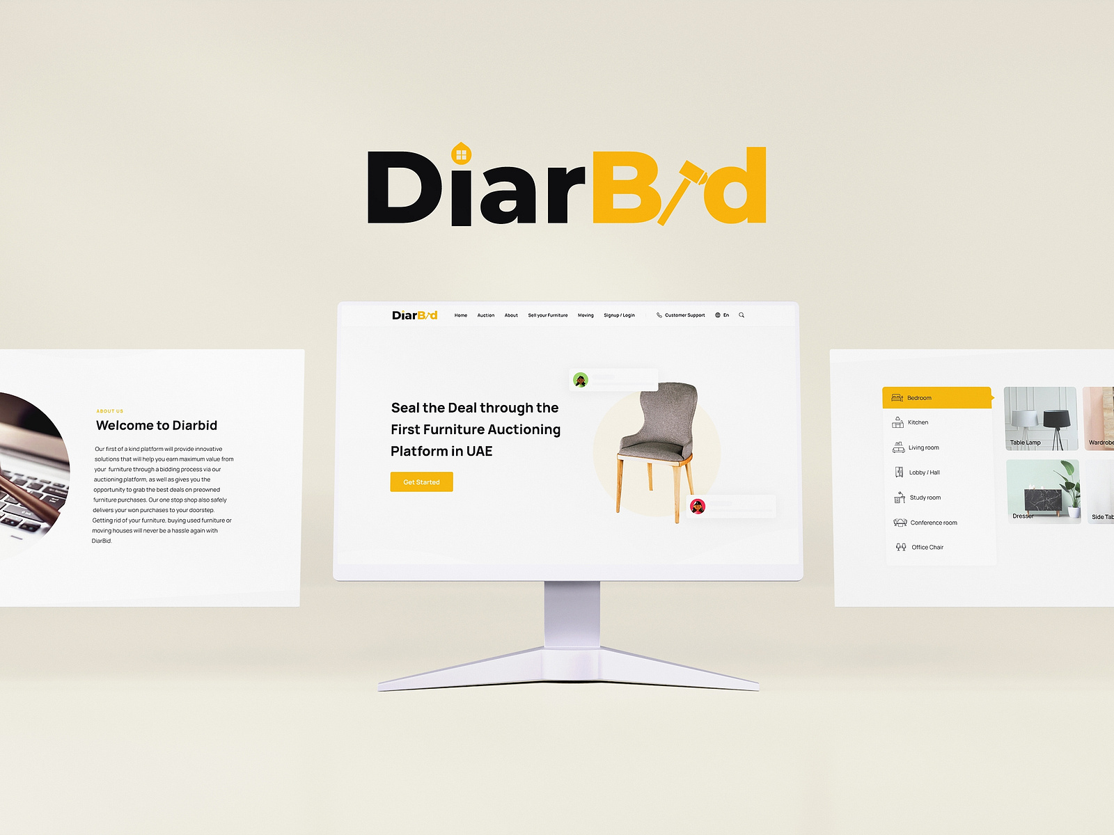 Furniture Bidding Website by Harpreet Singh on Dribbble