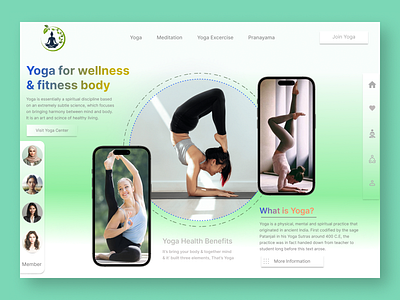 Yoga for wellness & fitness body. 3d animation app branding design dessktop design graphic design graphics design illustration logo motion graphics typography ui ui optimization ui trend uiux uiux designer ux vector