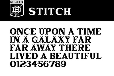 Stitch Display Font bracketed serif display font pierced serif serif font