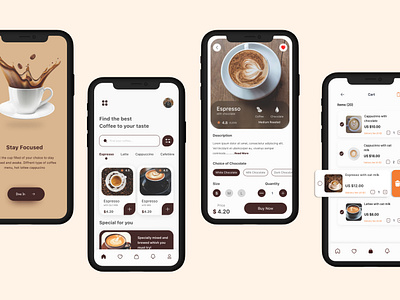 Coffee App / Coffee Restaurant adobe xd animation app apps kit apps ui kit design figma figma app figma kit figma mobile app figma pp figma ui figma ui kit mobile app ui mobile apps ui mobile ui ui uiux uiux designing xd ui