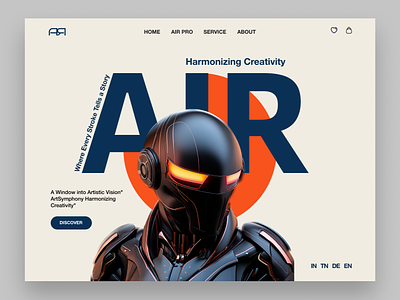 AIR PRO WEB DESIGN 2024 3d animation app branding design figma illustration landingpage ui ux