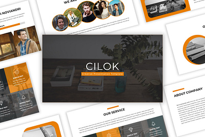 Cilok - Creative PowerPoint Template agency business company corporate creative design multipurpose portfolio powerpoint presentation simple typography unique