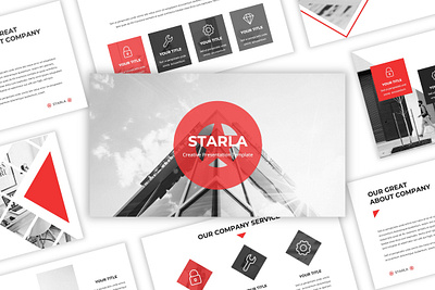 Starla - Creative PowerPoint Template agency business company corporate creative design graphic design multipurpose portfolio powerpoint presentation simple typography unique