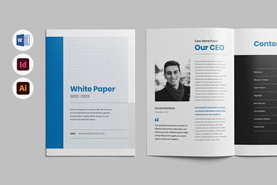 White Paper | MS Word & Indesign visual identity