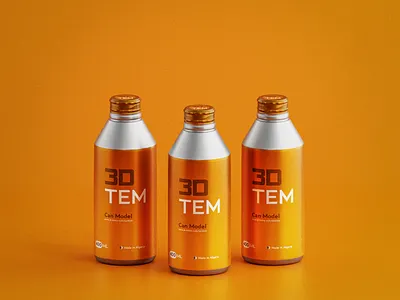 3D Can bottel 3d branding design graphic design product render