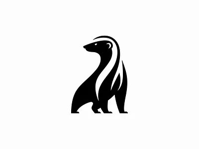 Honey Badger Logo animal badger branding curves design emblem fearless honey badger icon identity illustration logo mark modern negative space premium sports symbol vector wildlife