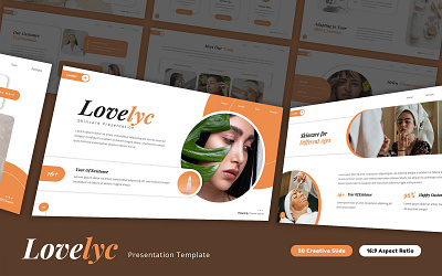 Lovelyc - Skincare PowerPoint Template agency beauty business cosmetics creative design glow graphic design health minimalist moisturizer powerpoint presentation product serum skin skincare typography wellness