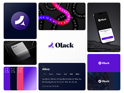 Olack Branding app brand sign branding business color graphic design identity logo logo designer mark post social media startup symbol typography ui website