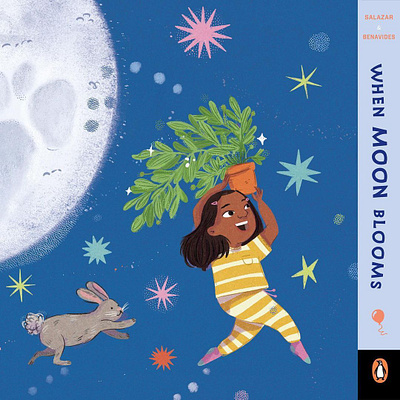 When Moon Blooms X Caribay M. Benavides board book characters children nature publishing