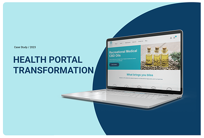 Health Portal Transformation cbd oil delta gummies figma graphic design health portal landing page web design website wordpress