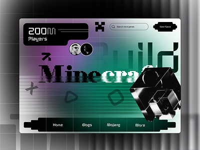 Minecraft Landing Page 🌍 design game landing page microsoft minecraft product design ui ux video game website
