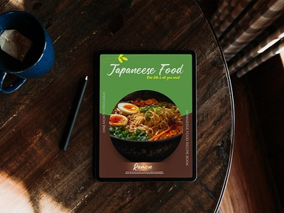 Recipe Book anuj book design designing ebook graphic design illustration illustrator mockup photoshop post ramen recipe recipe book recipe ebooj sushi tablet mockup tempura yakitori