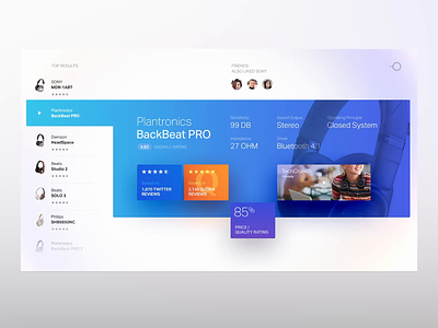 TV shopping interface design 3d animation brand c4d colorful ecommerce headphones identity illustration interface logo motion shopping simple tv ui uiux ux