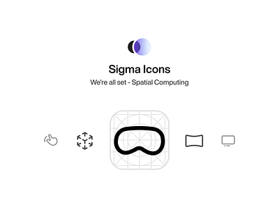 Sigma Icons component design system icon sigma spatial ui uikit ux vision pro