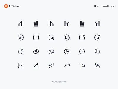 Charts & Graphs - Line Icon app app icon branding design graphic design icon icon pack icon set logo ui ux uxercon uxerlab vector