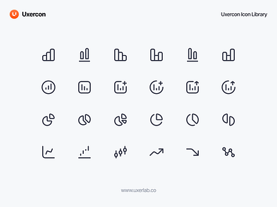 Charts & Graphs - Line Icon app app icon branding design graphic design icon icon pack icon set logo ui ux uxercon uxerlab vector