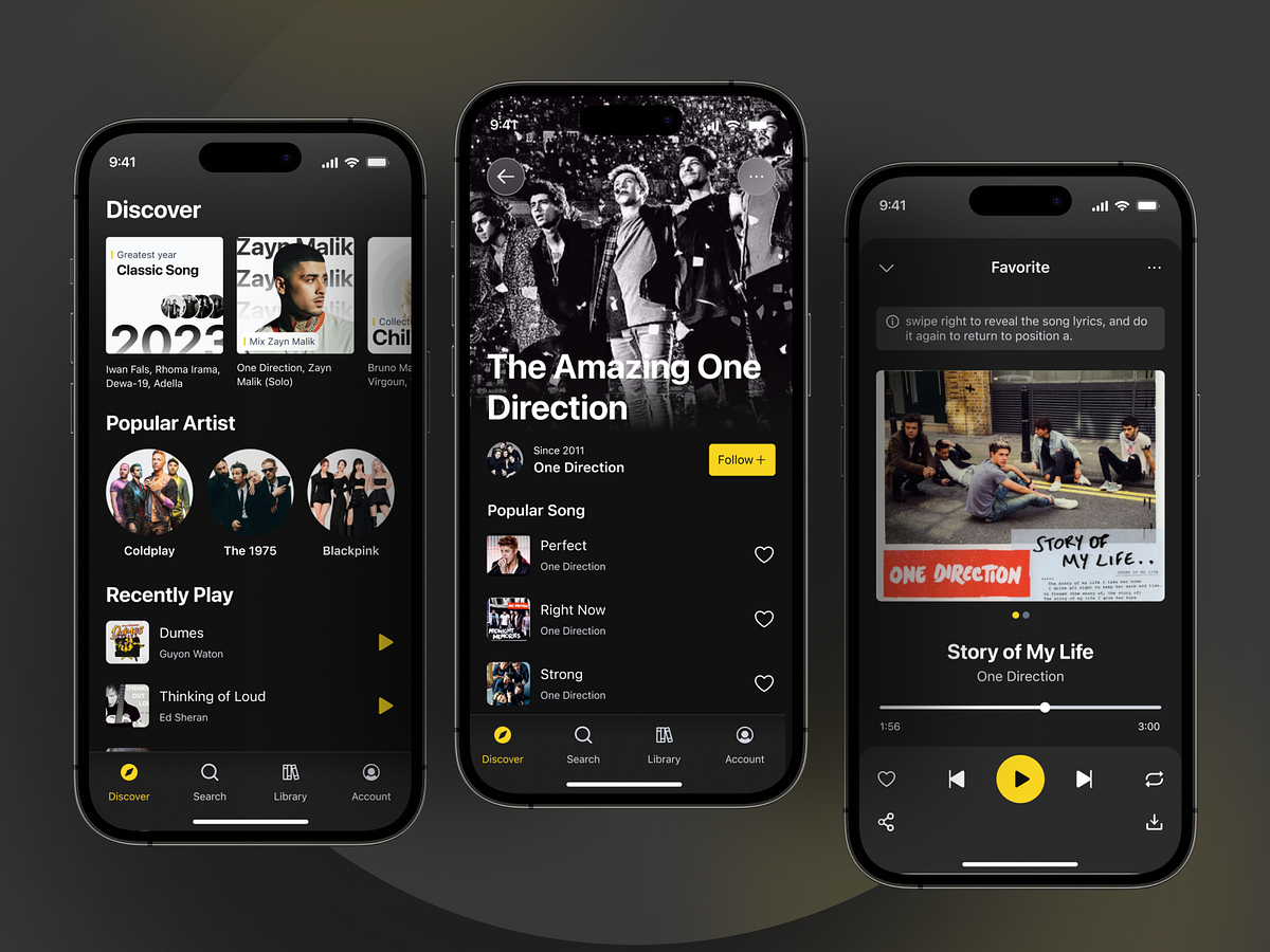 Music App UI/UX Design by Shahriar Alam Pial on Dribbble