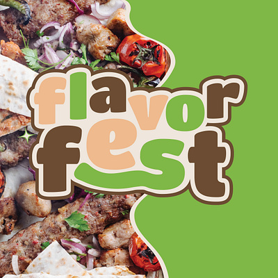 Flavor Fest brand identity branding food festival graphic design logo design poster design