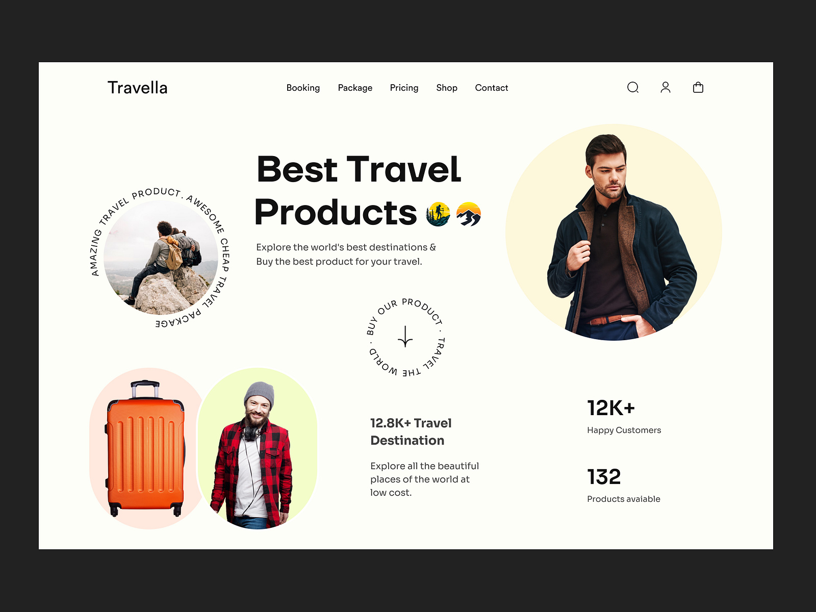 travel ecommerce website