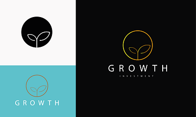 logo design app branding circle design feedback freelancer gold graphic design growth illustration leaf like logo needed typography ui ux vector