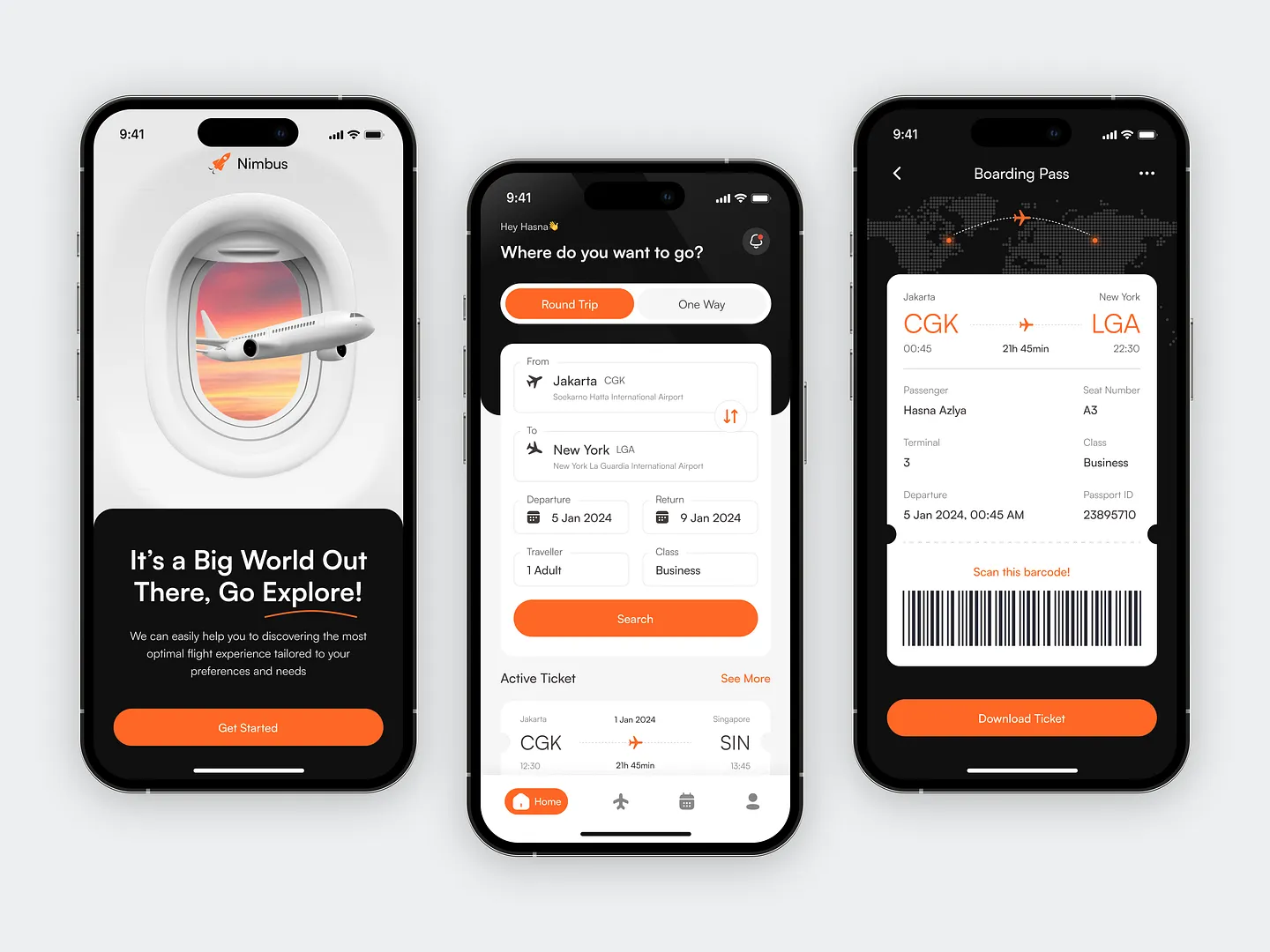 Nimbus: Innovative Airline Website Design for Seamless Ticketing