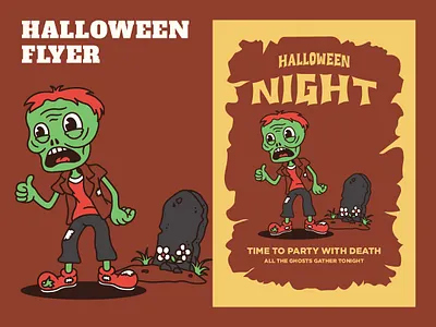 Frankenstein Halloween brand brand identity branding cartoon character classic cute design frankenstein graphic design halloween illustration logo mascot retro scary vector vintage