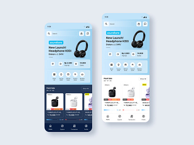 Experimental UI - Ecommerce App Home