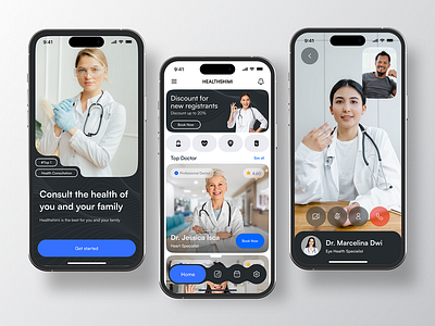 HealthCare Mobile App Design app branding design graphic design ui ux