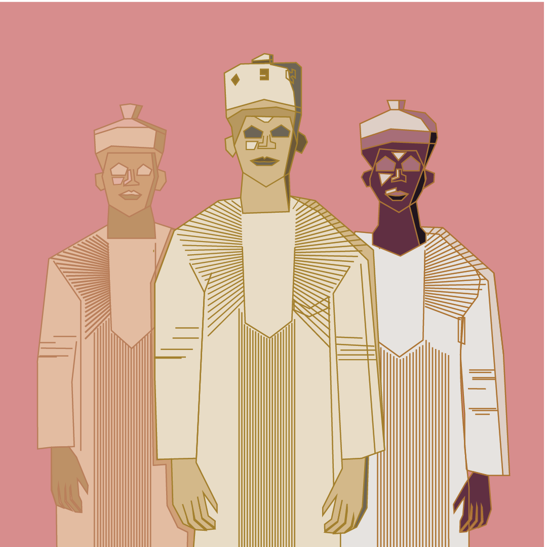 Three Wise Men branding graphic design illustration logo