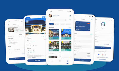 Hotel Booking App branding graphic design logo ui