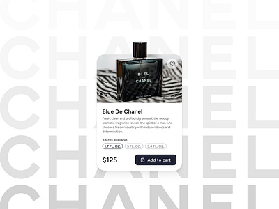 Daily UI #1 -Product Card Design chanel daily design design challenge product card ui ui design