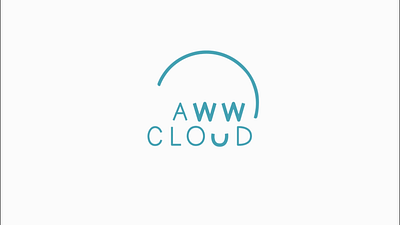 Aww Cloud Logo Animation animation branding design logo