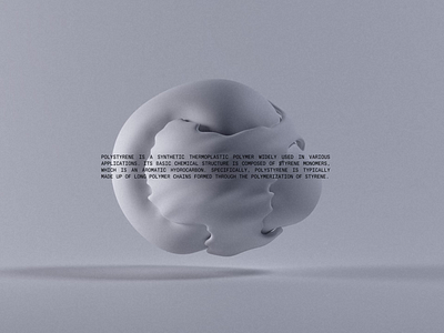 Quick exploration « POLYSTYRENE » 🔵 3d abstract animation branding illustration redshift ui