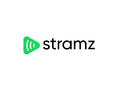 stramz logo design app icon best logos branding design dribble ecomerce entertainment logo design logo desiner media meta world music play play logo popular designer saas software streaming streamz tech technology